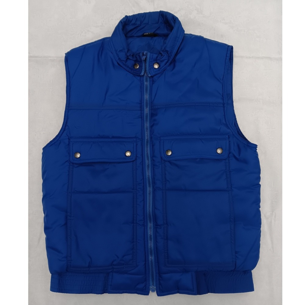 Ozark Trail Royal Blue Puffer Vest Quilted Sleeveless Jacket Men's Medium